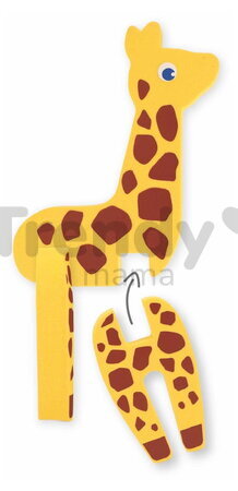 Penové puzzle 3D Zvieratká 3D Foam Puzzle Ludi z mäkkej a odolnej peny od 18 mes LU30084