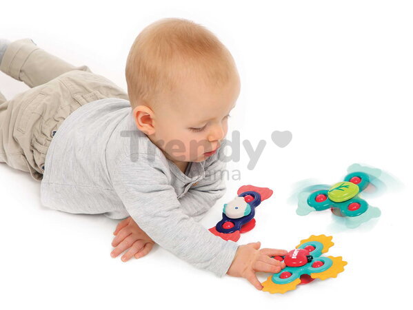 Sada fidget spinnerov pre bábätká Baby Spinners Ludi 3 kusy od 10 mes