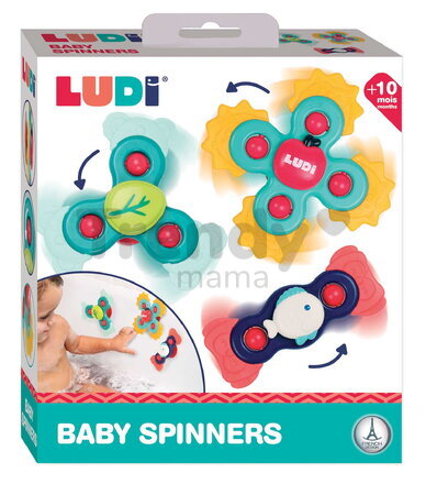 Sada fidget spinnerov pre bábätká Baby Spinners Ludi 3 kusy od 10 mes