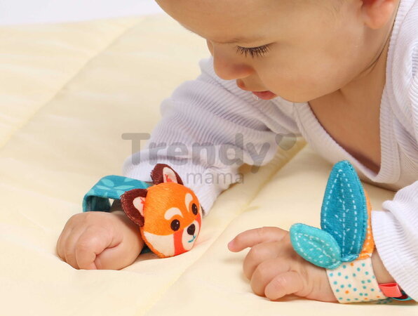 Hrkálky na ruky a nohy Feet's and Hand's Rattles Ludi na suchý zips 4 kusy od 0 mes LU30102