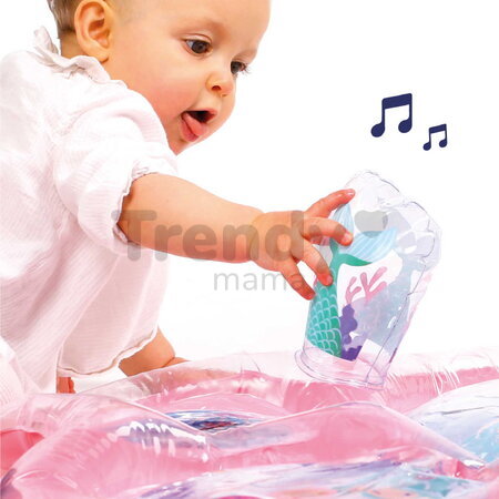 Hracia podložka s vodou Morské víly Mermaid Water Play Mat Ludi pre hru na brušku ružová od 10 mes