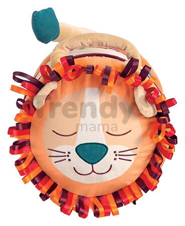 Nafukovací valec s aktivitami Lev Lion Activity Roller Ludi so zrkadielkom a hrkálkou od 6 mes