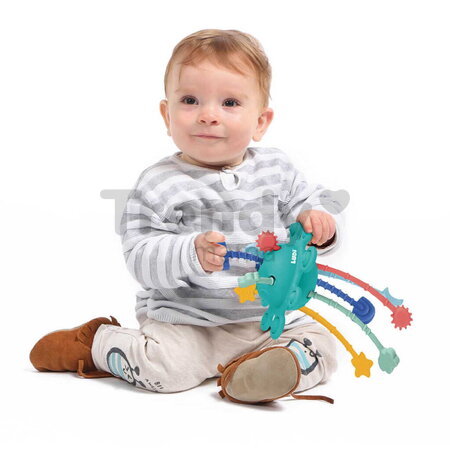 Hrkálka s hryzátkom Zippy Toy Ludi zo silikónu od 10 mes LU30131