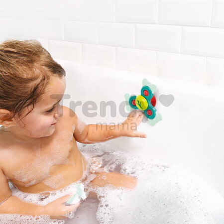 Fidget spinner pre bábätká Baby Spinner Ludi s prísavkou modrý od 10 mes