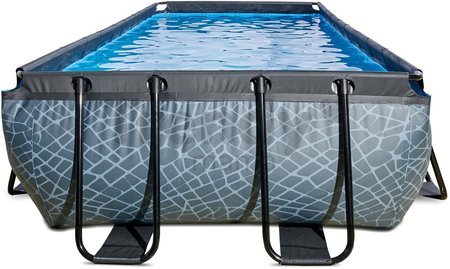 Bazén s pieskovou filtráciou Stone pool Exit Toys oceľová konštrukcia 540*250*100 cm šedý od 6 rokov