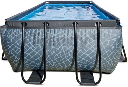 Bazén s pieskovou filtráciou Stone pool Exit Toys oceľová konštrukcia 540*250*122 cm šedý od 6 rokov
