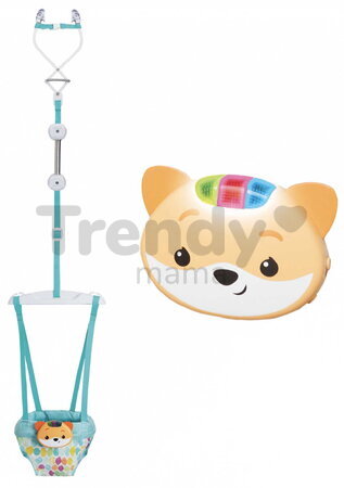 Skákadlo do dverí 2v1 Music & Lights Doorway Jumper Infantino nastaviteľné s hudobným boxom od 6 mes