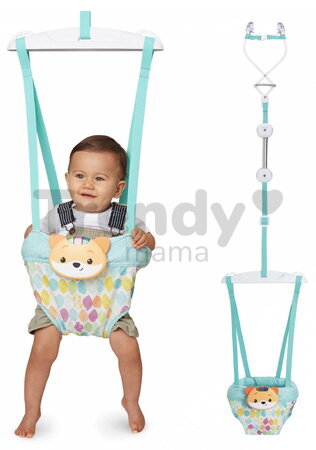 Skákadlo do dverí 2v1 Music & Lights Doorway Jumper Infantino nastaviteľné s hudobným boxom od 6 mes