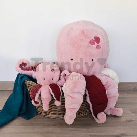 Plyšová chobotnica Pink Octopus XXL Marine Treasure Histoire d’ Ours ružová 124*70 cm od 0 mes
