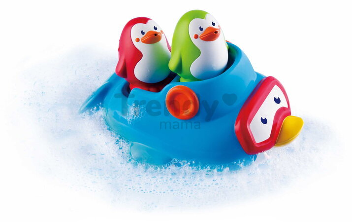 Loďka s tučniakmi do vane Squirt'N Sail Penguins Infantino od 6 mes INF304265