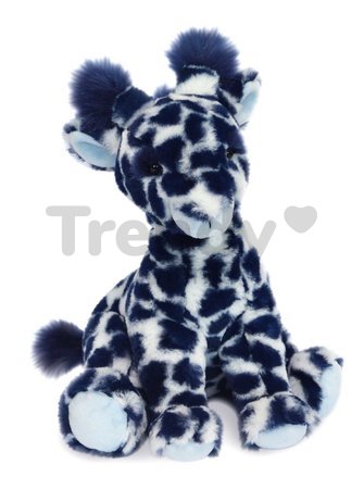 Plyšová žirafa Lisi the Blue Giraffe Histoire d’ Ours v darčekovom balení modrá 30 cm od 0 mes