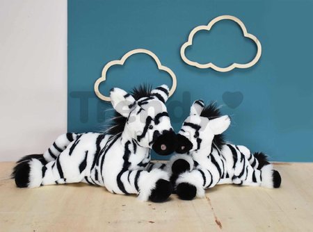 Plyšová zebra Zephir the Zebra Histoire d’ Ours v darčekovom balení čierno-biela 25 cm od 0 mes
