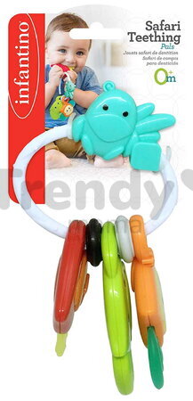 Hrkálka s hryzátkom Safari Teething Pals Infantino od 0 mes