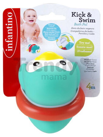 Naťahovací tučniak do vane Kick & Swim Bath Pal Infantino od 4 mes INF305094