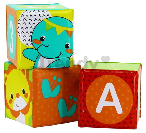 Kocky do vane Colors & Numbers Bath Block Infantino 3 kusy od 0 mes INF305167-00