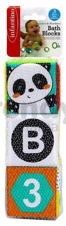 Kocky do vane Colors & Numbers Bath Block Infantino 3 kusy od 0 mes INF305167-00