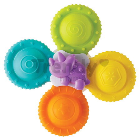 Spinner do vane Silicone Bath Pop Spinners Infantino 3 kusy s prísavkami od 4 mes INF305289