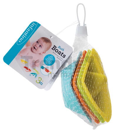 Lodičky do vane Bath Boat Infantino 4 kusy od  3 mes INF305319