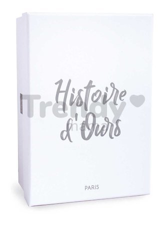 Plyšový snežný tiger White Baby Tiger Histoire d’ Ours v darčekovom balení biely 25 cm od 0 mes
