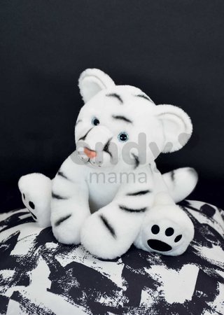 Plyšový snežný tiger White Baby Tiger Histoire d’ Ours v darčekovom balení biely 25 cm od 0 mes