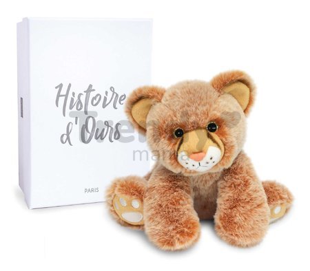 Plyšový lev Baby Lion Histoire d’ Ours v darčekovom balení hnedý 18 cm od 0 mes