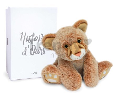 Plyšový lev Baby Lion Histoire d’ Ours v darčekovom balení hnedý 25 cm od 0 mes