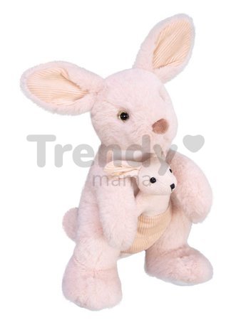 Plyšový klokan s mláďatkom Sydney the Kangaroo Histoire d’ Ours v darčekovom balení ružový 30 cm od 0 mes