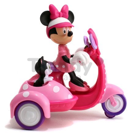 Motorka s prívesom na diaľkové ovládanie IRC Minnie Scooter Jada ružová dĺžka 19 cm