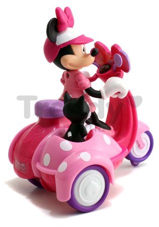 Motorka s prívesom na diaľkové ovládanie IRC Minnie Scooter Jada ružová dĺžka 19 cm