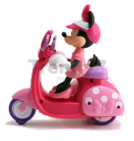 Motorka s prívesom na diaľkové ovládanie IRC Minnie Scooter Jada ružová dĺžka 19 cm