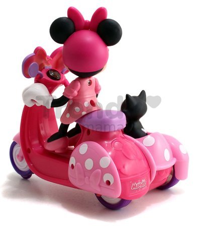 Motorka s prívesom na diaľkové ovládanie IRC Minnie Scooter Jada ružová dĺžka 19 cm