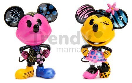 Figúrky zberateľské Mickey a Minnie Designer Jada kovové 2 kusy výška 10 cm