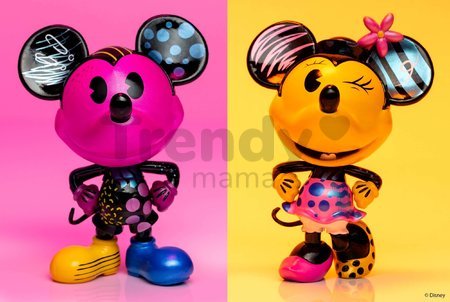 Figúrky zberateľské Mickey a Minnie Designer Jada kovové 2 kusy výška 10 cm