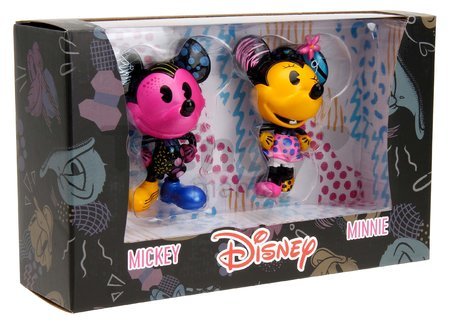 Figúrky zberateľské Mickey a Minnie Designer Jada kovové 2 kusy výška 10 cm