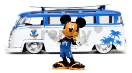 Autíčko s figúrkou Disney Mickey Mouse Van Jada kovové dĺžka 15,9 cm 1:24