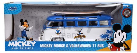 Autíčko s figúrkou Disney Mickey Mouse Van Jada kovové dĺžka 15,9 cm 1:24