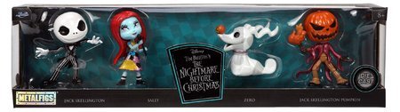 Figúrky zberateľské Nightmare before Christmas Jada kovové výška 6,5 cm sada 4 druhov