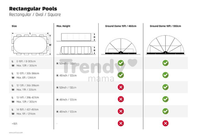 Kryt kopula pool cover Exit Toys na bazény s priemerom 460 cm univerzálna od 6 rokov ET30751570