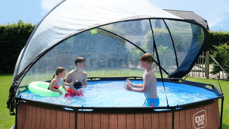 Kryt kopula Pool Cover Eco Exit Toys na bazény s priemerom 360 cm univerzálna od 6 rokov ET30801270