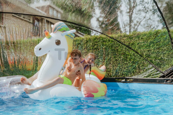 Kryt kopula Pool Dome Cover ECO Exit Toys univerzálny na bazény s priemerom 427 cm ET30801470