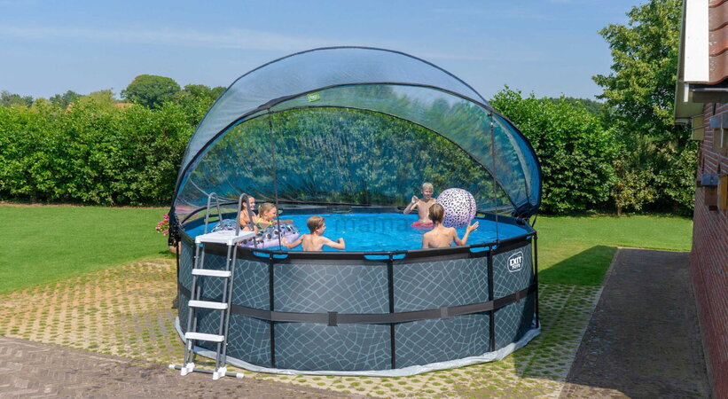 Kryt kopula Pool Dome Cover ECO Exit Toys univerzálny na bazény s priemerom 450 cm ET30801570