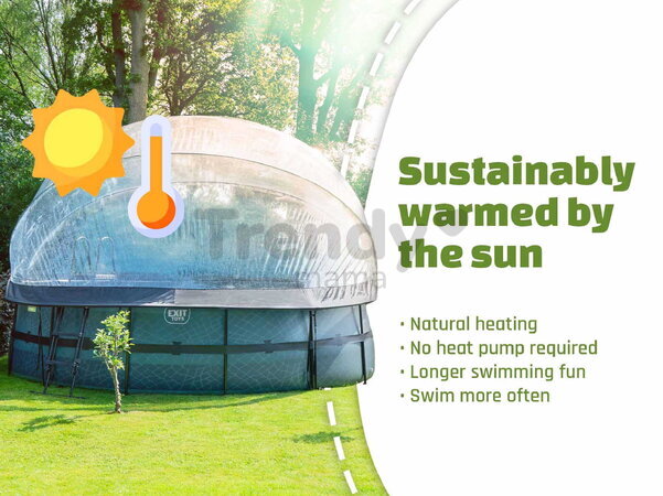 Kryt kopula Pool Dome Cover ECO Exit Toys univerzálny na bazény s priemerom 450 cm ET30801570