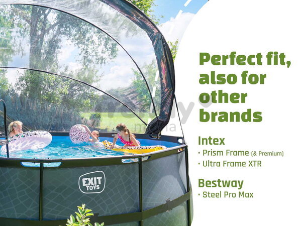 Kryt kopula Pool Dome Cover ECO Exit Toys univerzálny na bazény s priemerom 450 cm ET30801570