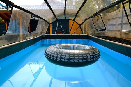 Kryt pool cover Exit Toys na bazény s rozmerom 400*200 cm univerzálny