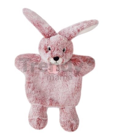 Plyšový zajačik na bábkové divadlo Bunny Puppet Sweety Mousse Histoire d’ Ours ružový 25 cm od 0 mes