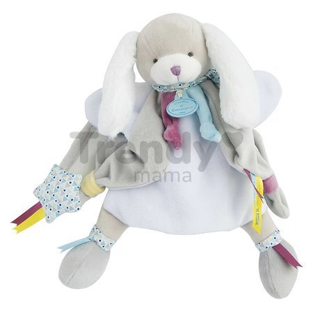 Plyšový psík na bábkové divadlo Dog Toopi Boy Hand Puppet Doudou et Compagnie hnedý 28 cm od 0 mes
