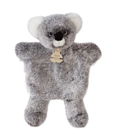 Plyšová koala na bábkové divadlo Koala Puppet Sweety Mousse Histoire d’ Ours sivá 25 cm od 0 mes