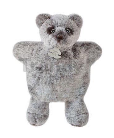 Plyšový medvedík na bábkové divadlo Bear Puppet Sweety Mousse Histoire d’ Ours sivý 25 cm od 0 mes