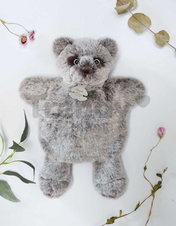 Plyšový medvedík na bábkové divadlo Bear Puppet Sweety Mousse Histoire d’ Ours sivý 25 cm od 0 mes