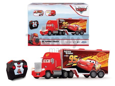 Autíčko s prívesom na diaľkové ovládanie RC Cars 3 Turbo Mack Truck Jada so svetlom a zvukom dĺžka 46 cm od 4 rokov